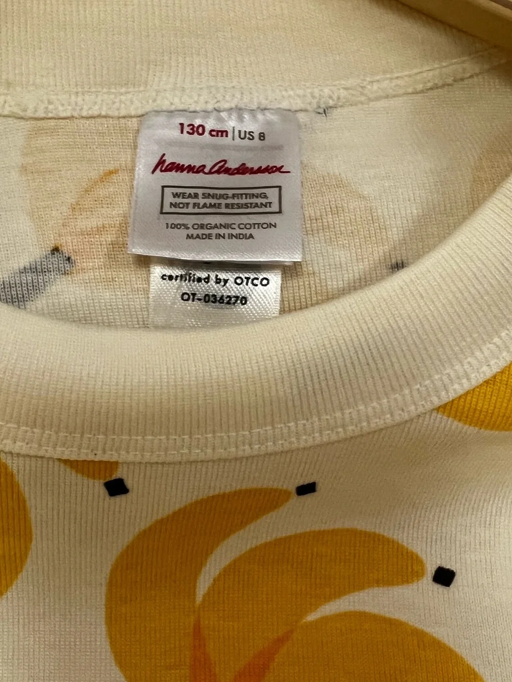 NEW Hanna Andersson HannaJams banana Pajama Set size: 8